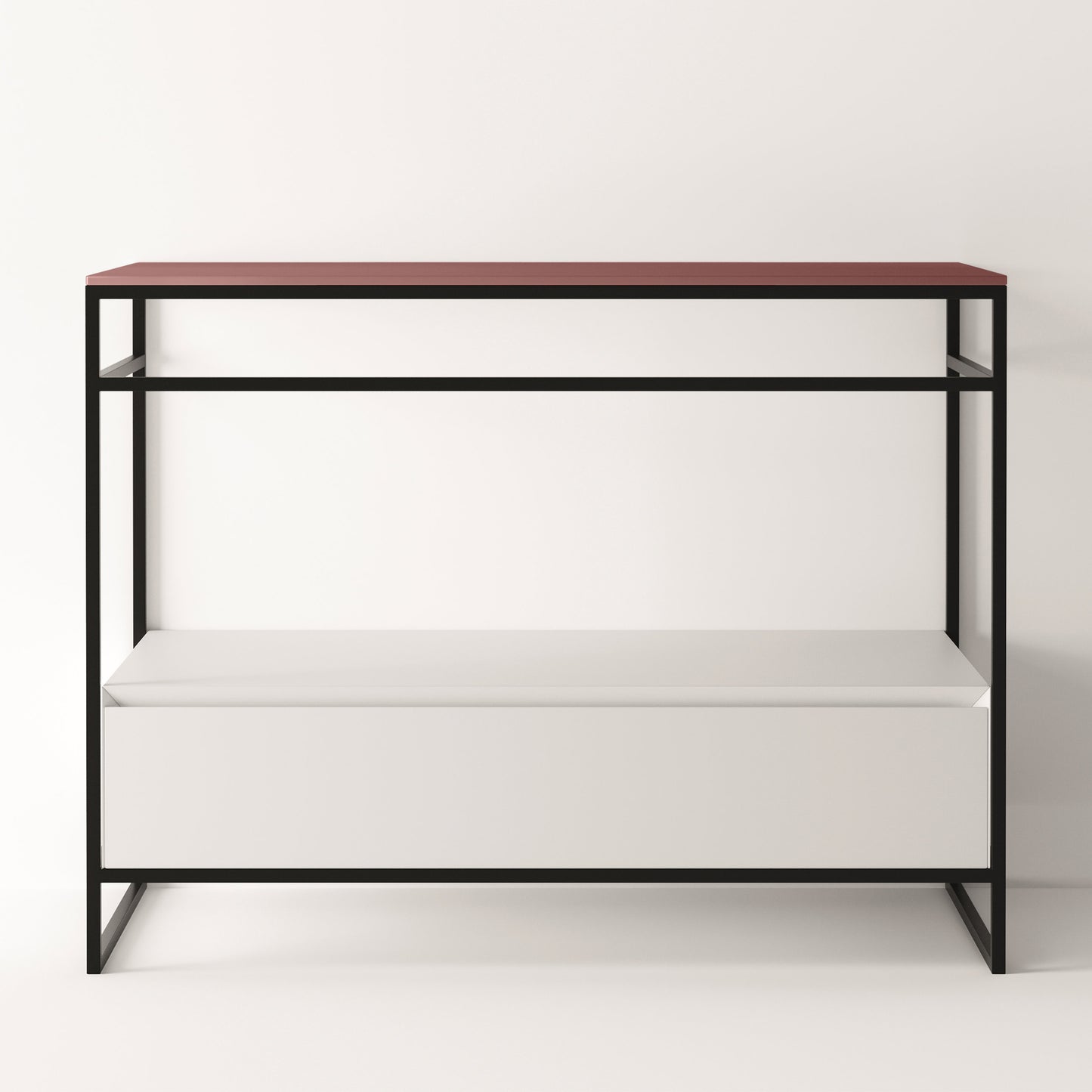 ALICE Structure UNI 40" - White Drawer Black Frame