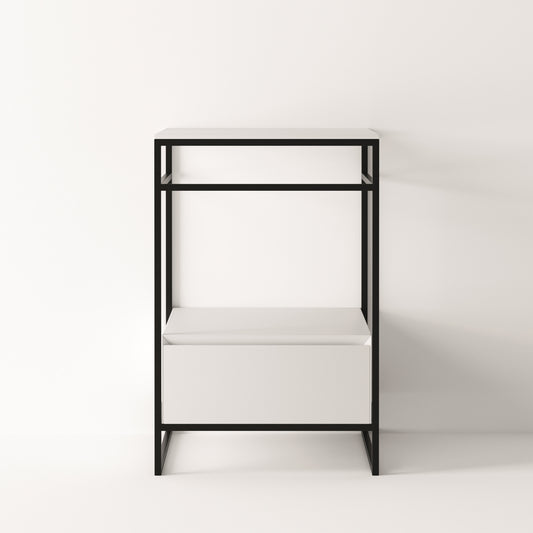 ALICE Structure UNI 20" - White Drawer Black Frame