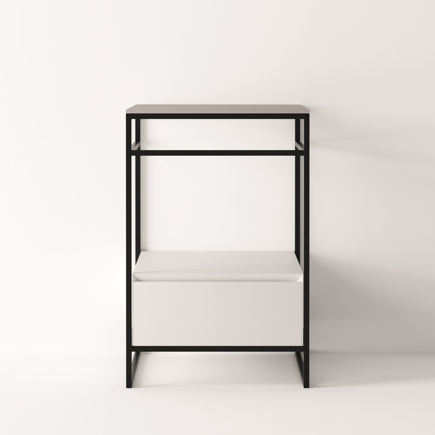 ALICE Structure UNI 20" - White Drawer Black Frame