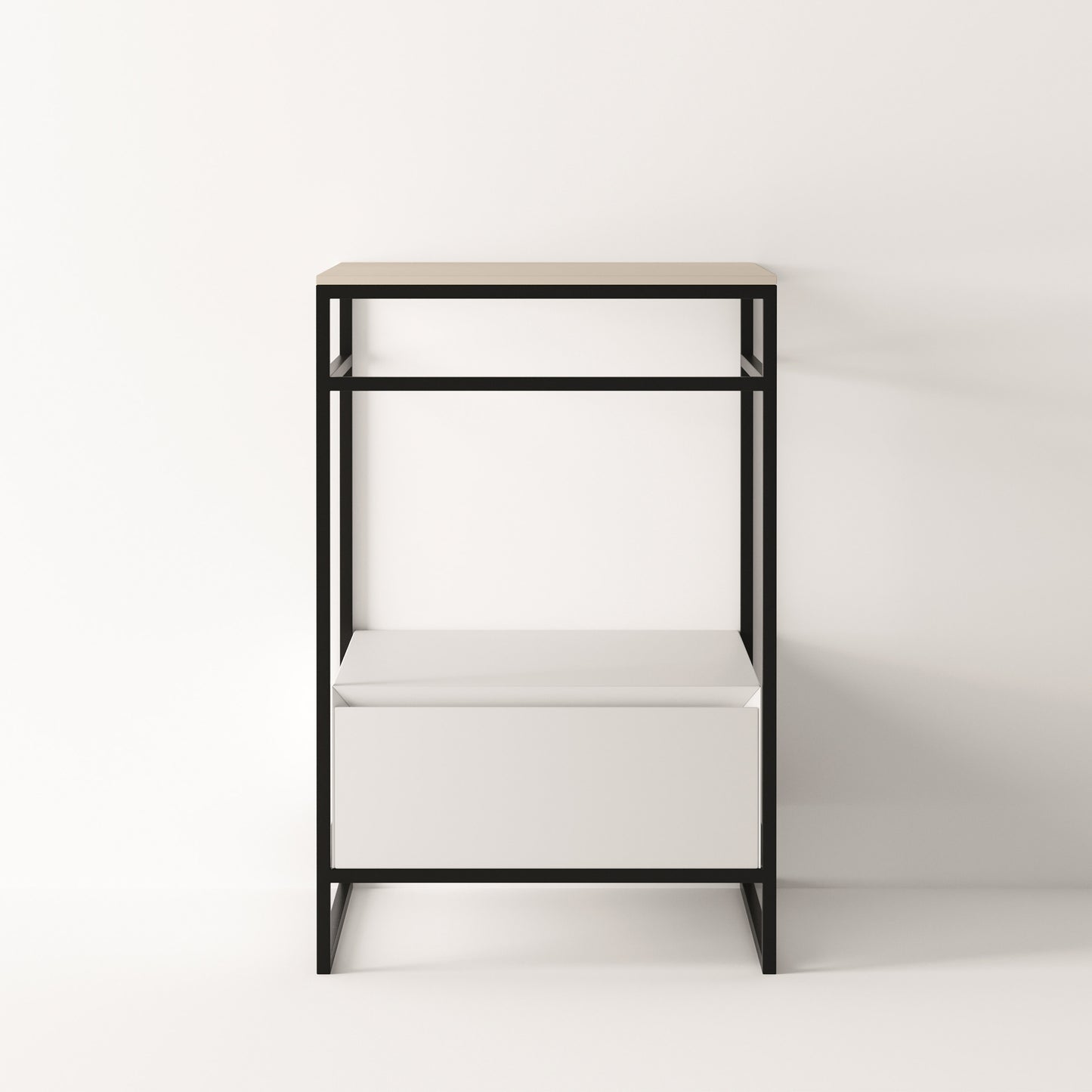 ALICE Structure UNI 20" - White Drawer Black Frame