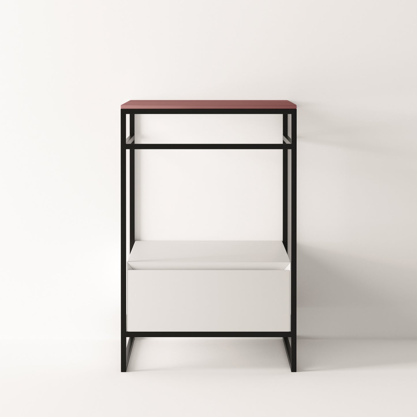 ALICE Structure UNI 20" - White Drawer Black Frame