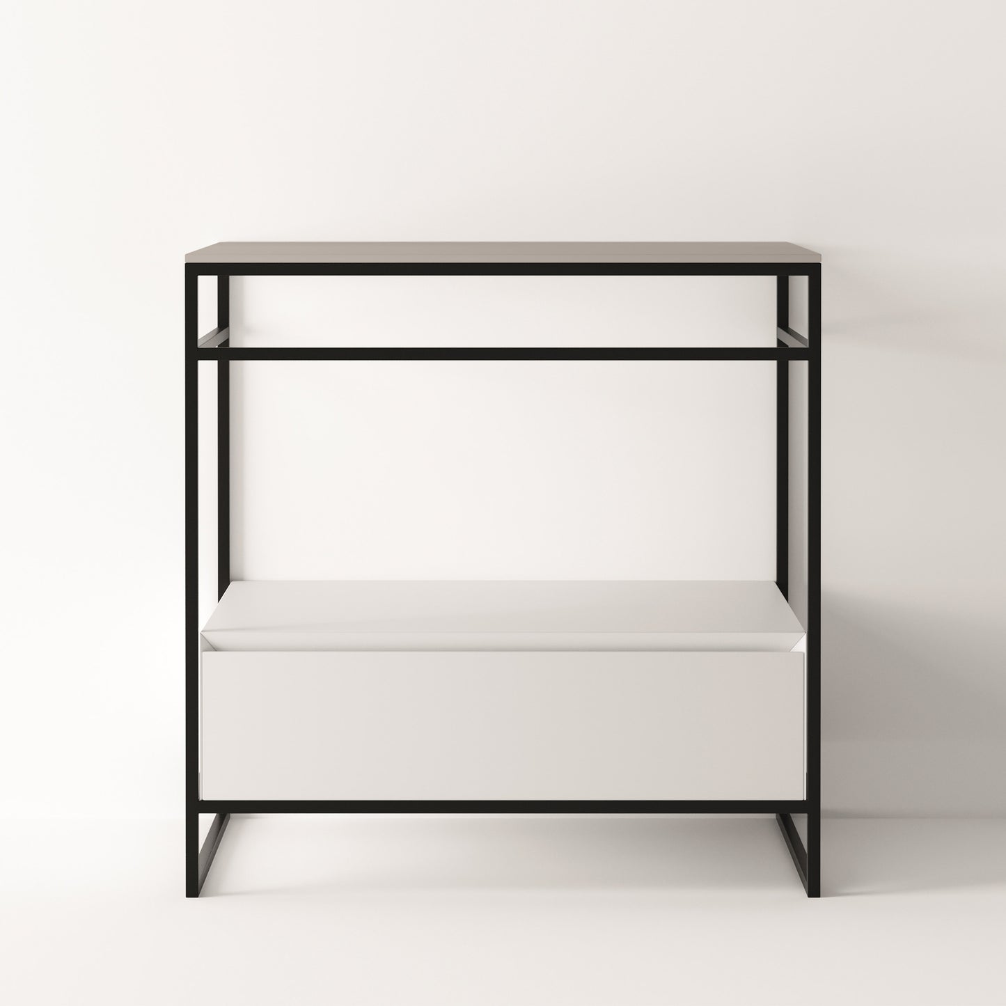 ALICE Structure UNI 30" - White Drawer Black Frame