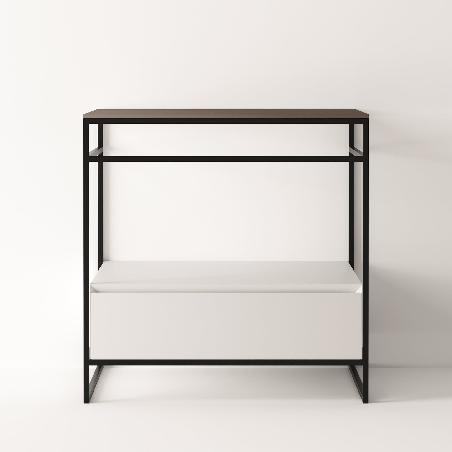 ALICE Structure UNI 30" - White Drawer Black Frame