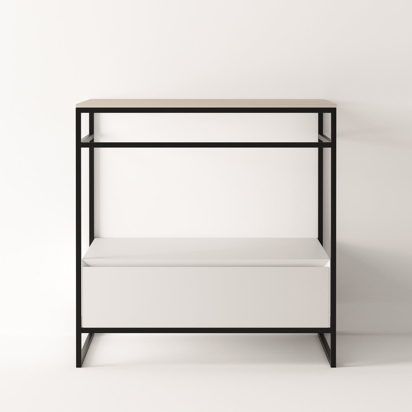 ALICE Structure UNI 30" - White Drawer Black Frame