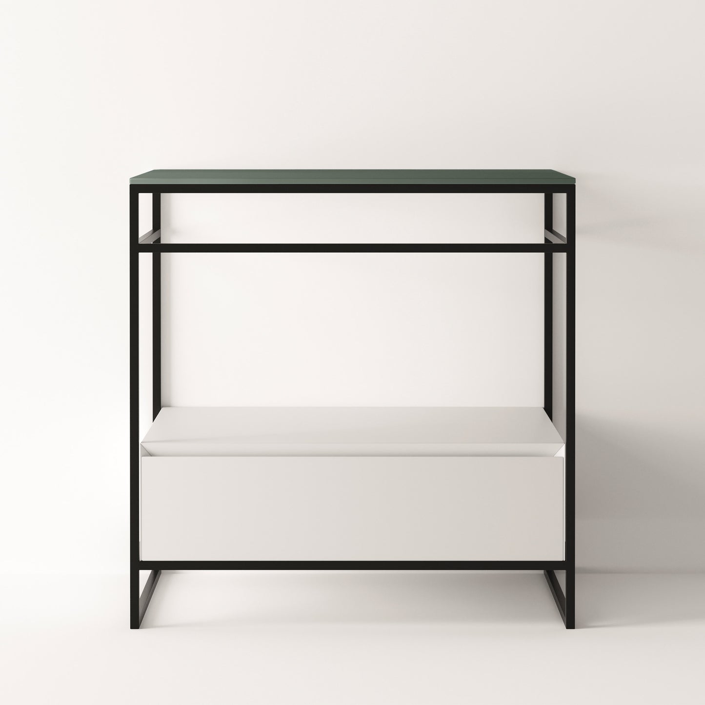 ALICE Structure UNI 30" - White Drawer Black Frame