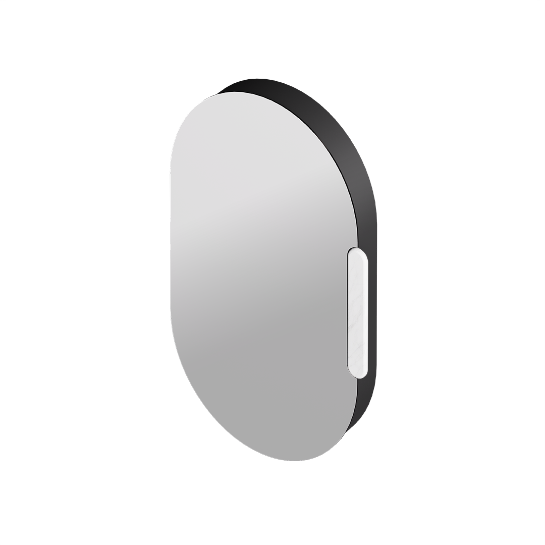 ALICE IDILLA Mirror Cabinet with Ceramic Handle in color (L/R) 21" x 34"