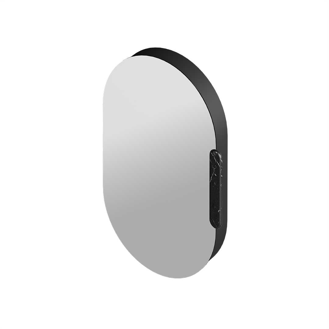 ALICE IDILLA Mirror Cabinet with Ceramic Handle in color (L/R) 21" x 34"