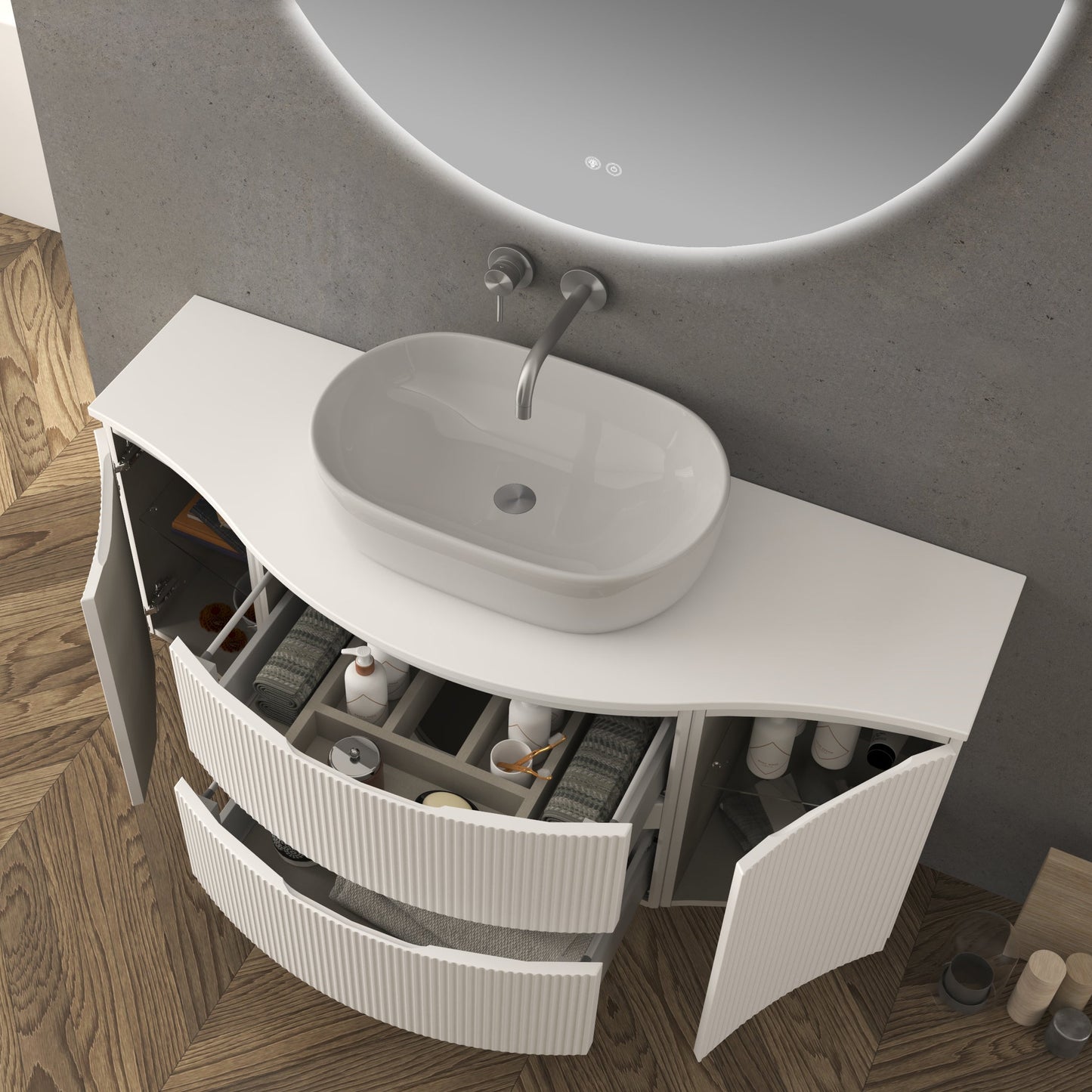 BH Vague/Olimpia Wood Countertop 54"