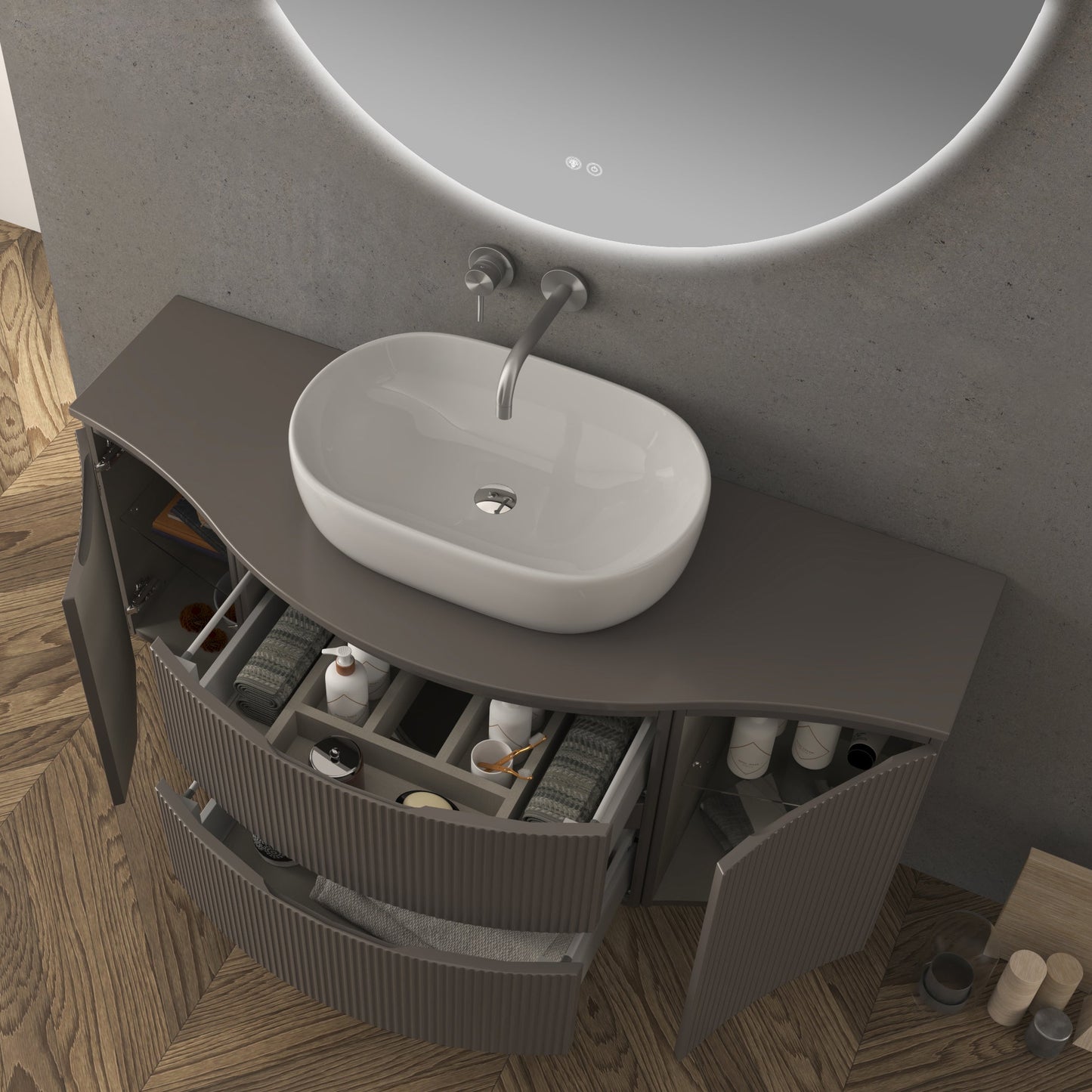 BH Vague/Olimpia Wood Countertop 54"