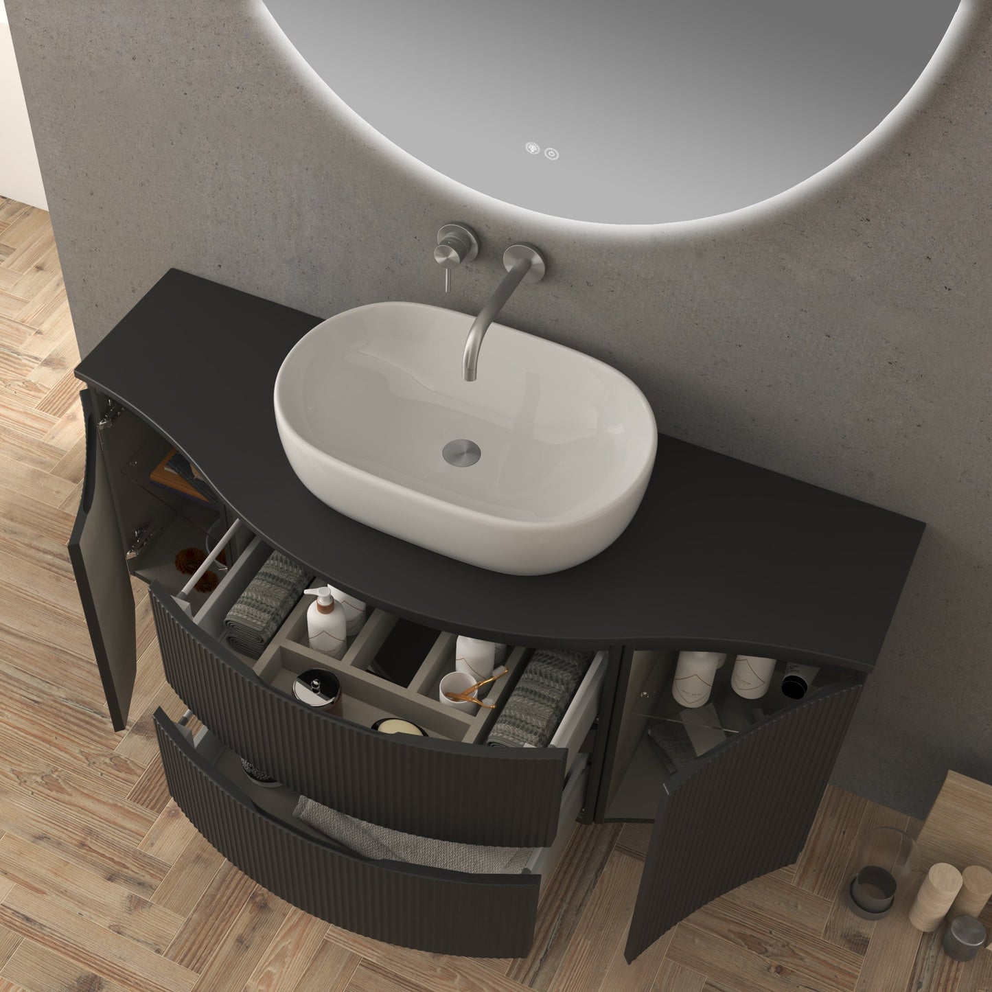 BH Vague/Olimpia Wood Countertop 54"