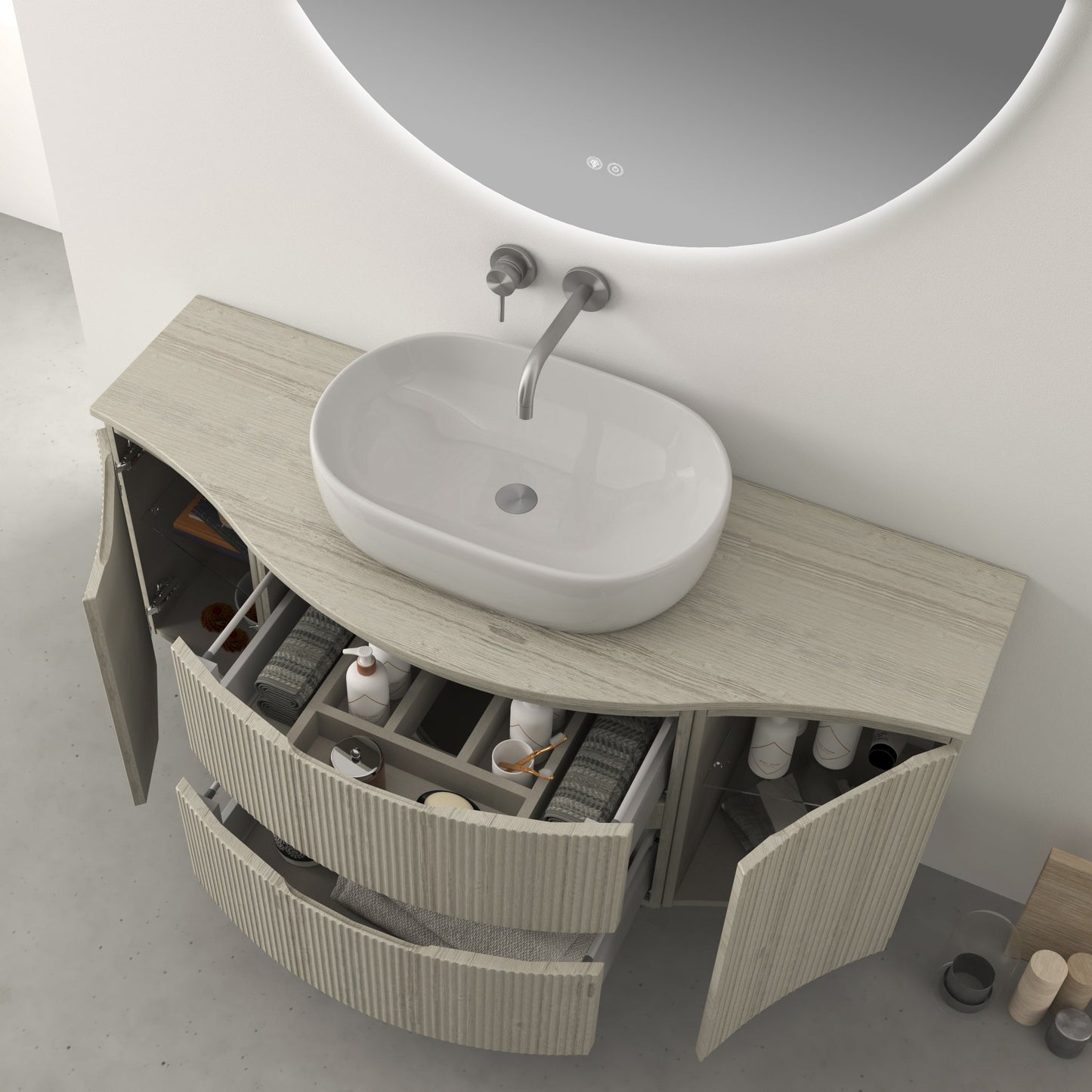 BH Vague/Olimpia Wood Countertop 54"