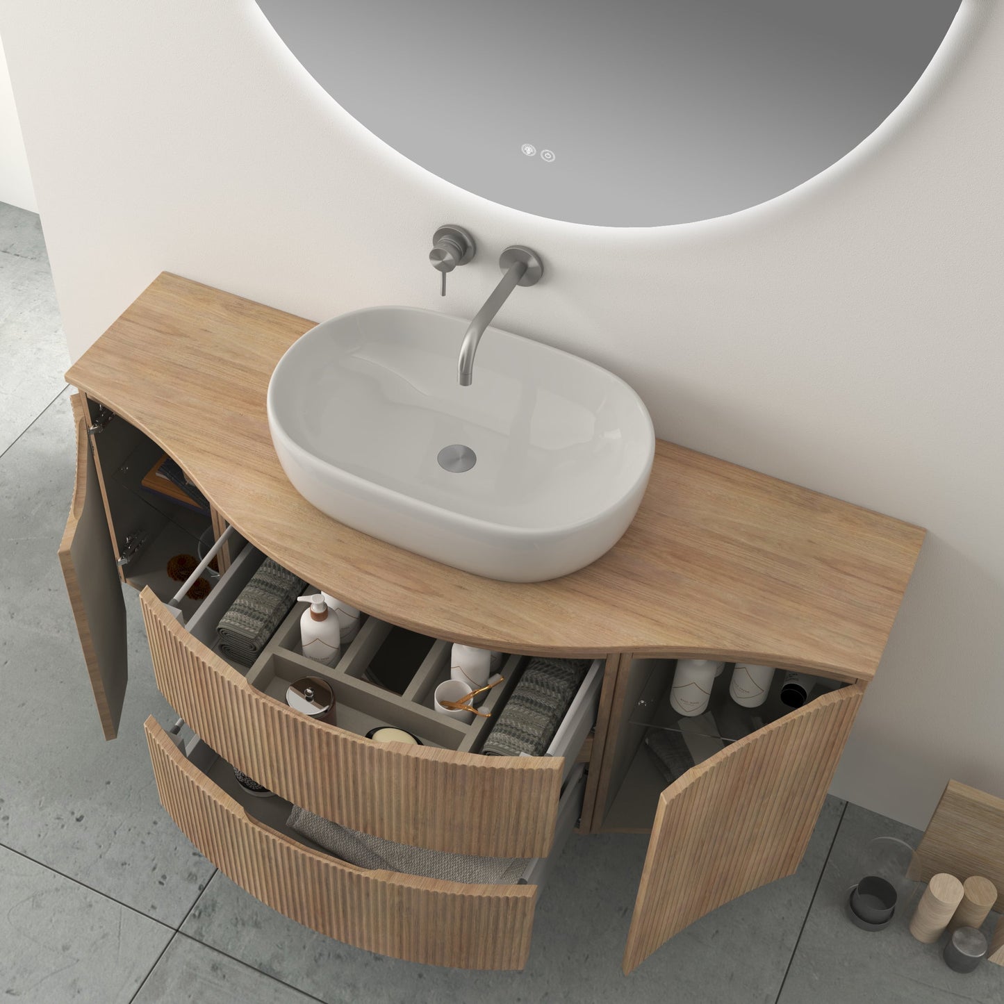 BH Vague/Olimpia Wood Countertop 54"