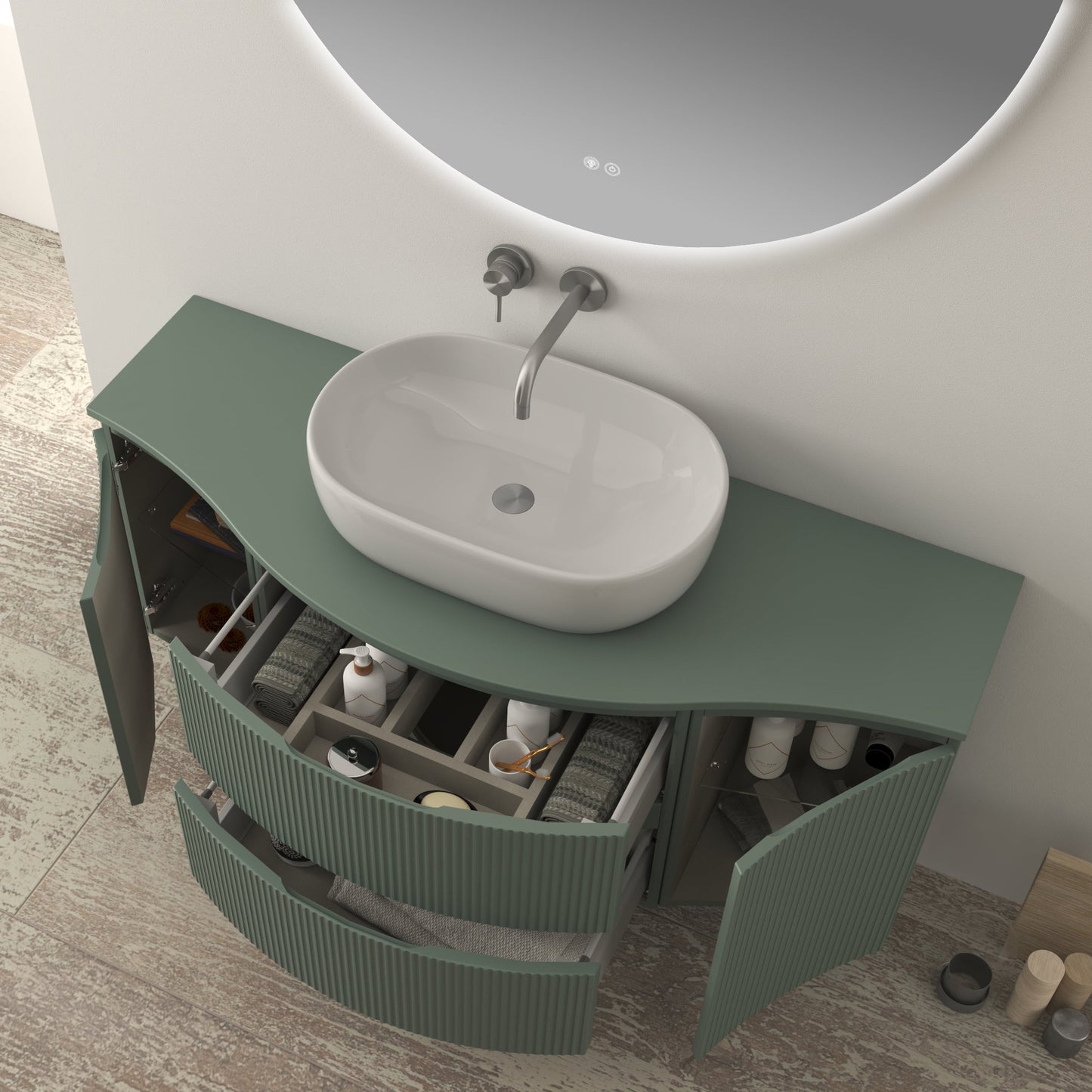BH Vague/Olimpia Wood Countertop 54"
