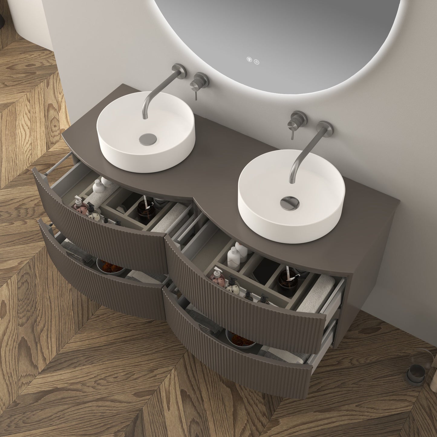 BH Vague/Olimpia Wood Countertop 54"