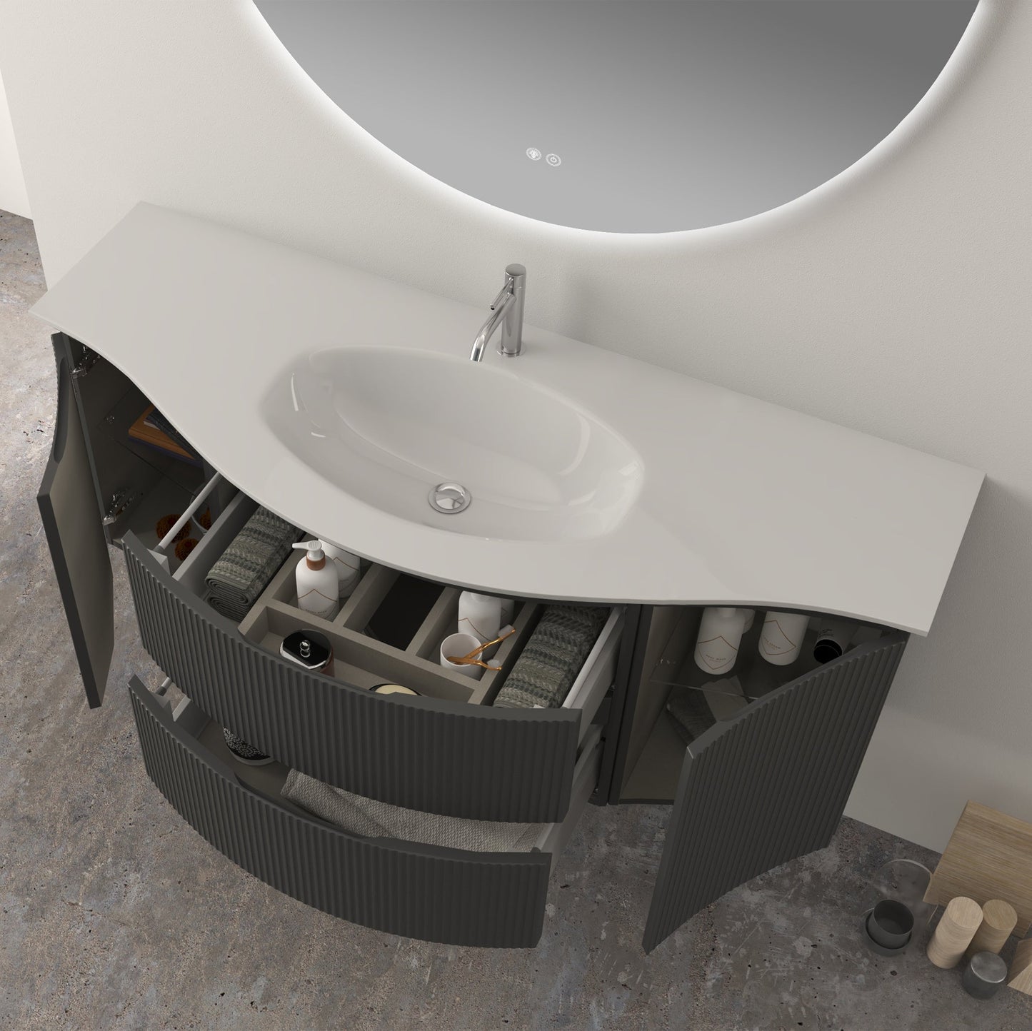 BH Sink Glass Sting Washbasin