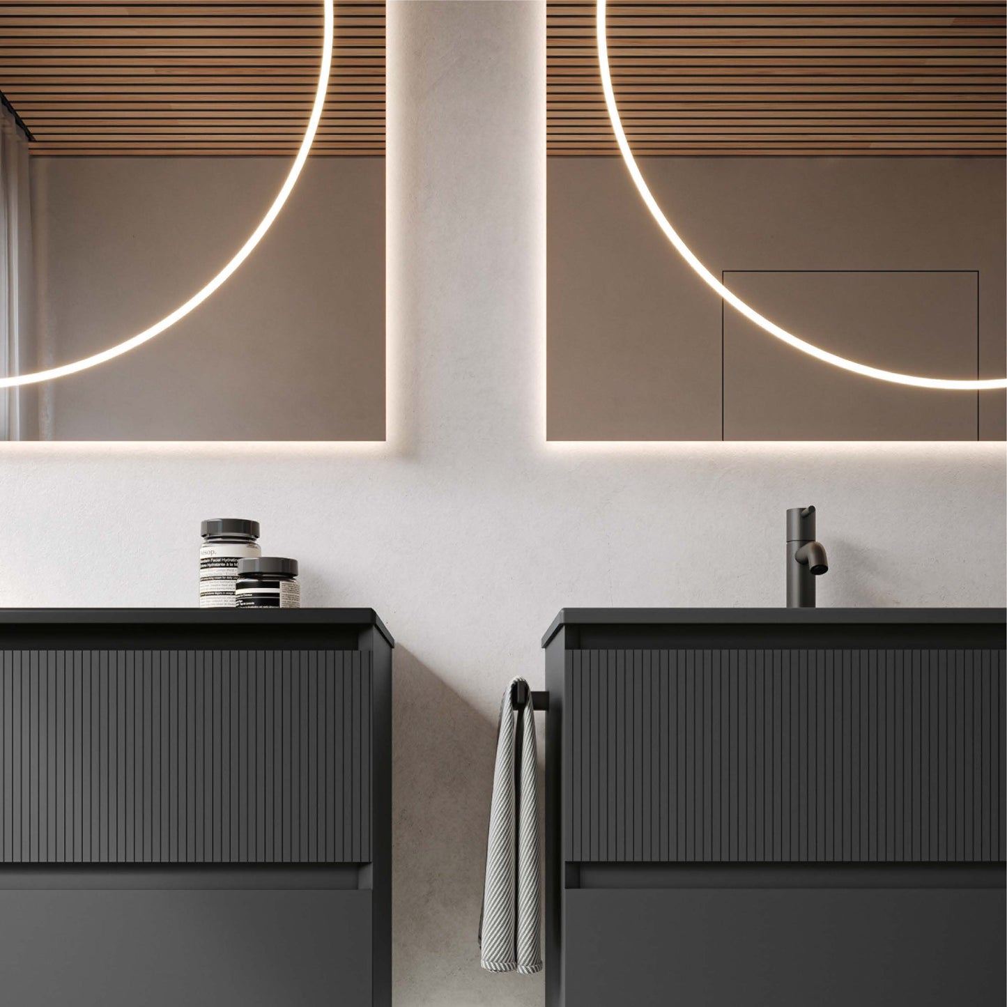 Berloni O Mirror LED 3000K with back and front light
