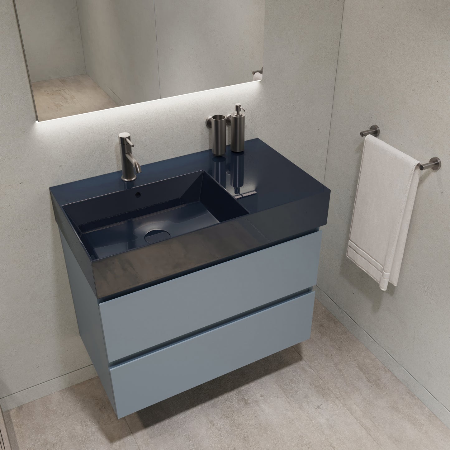 Berloni Spy Sink Cabinet 24" 2 Drawer