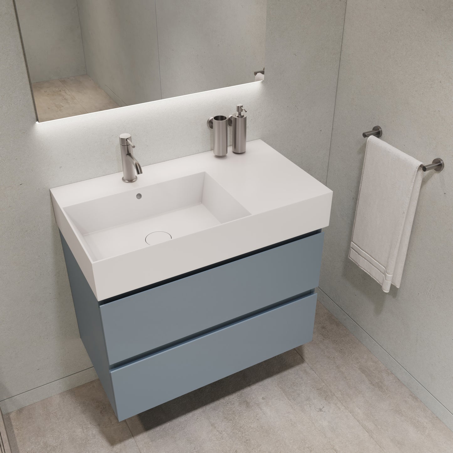 Berloni Spy Sink Cabinet 24" 2 Drawer