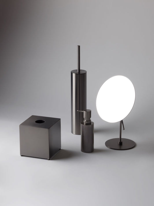 DW KB 87 Tissue box square - Dark Metal Matte PVD
