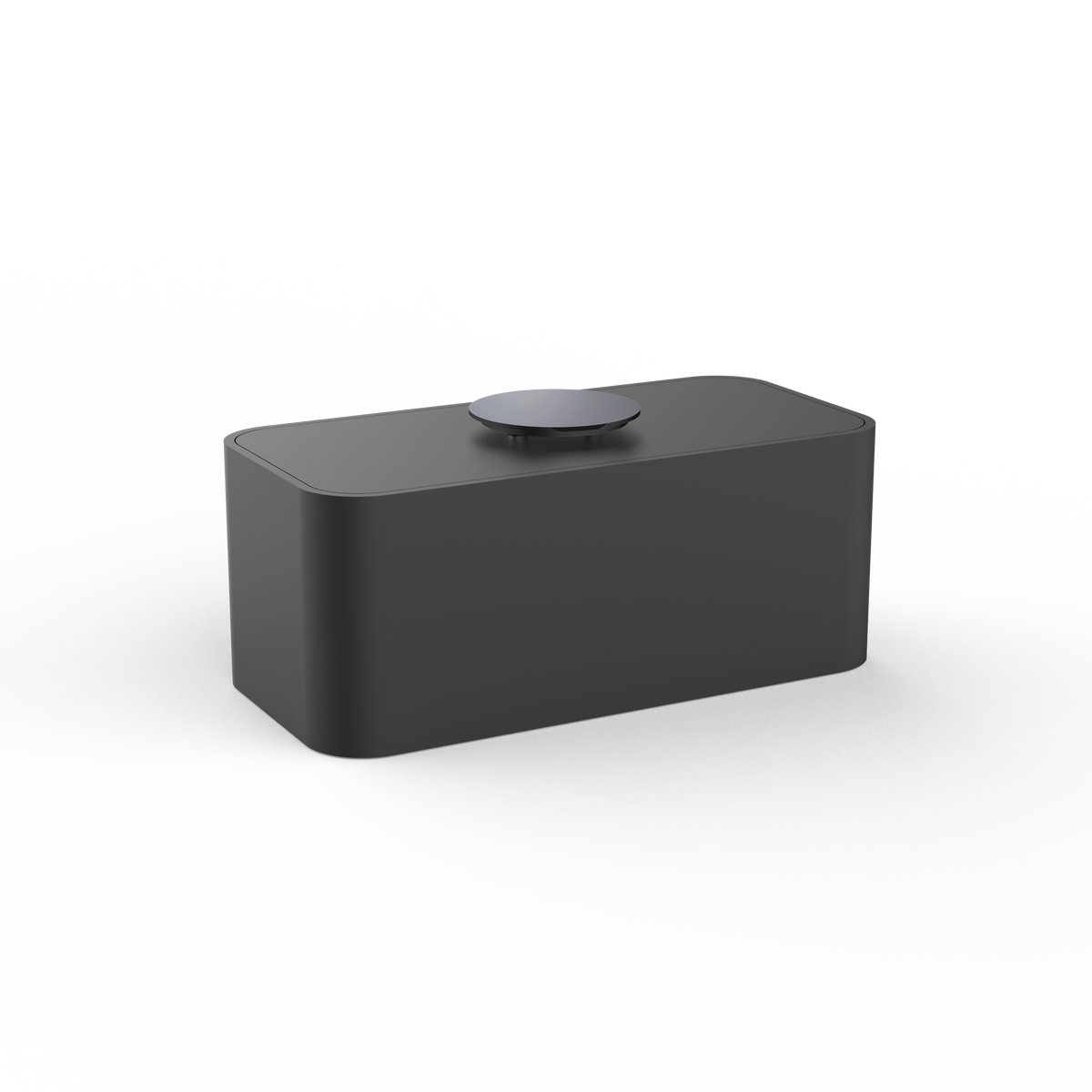 DW  STONE UTBMD Multi-purpose box with lid Black Matte / Black Chrome PVD