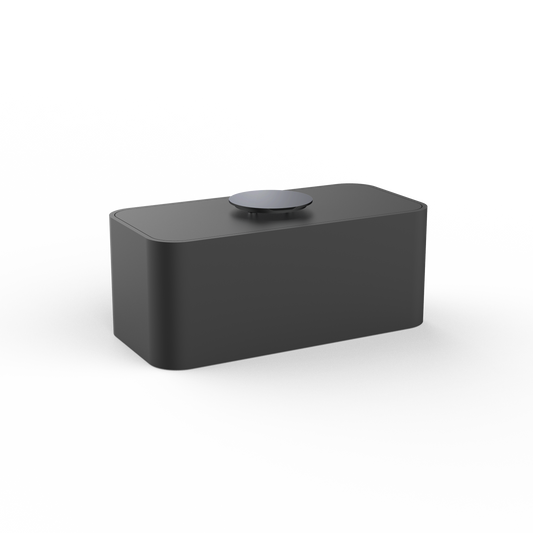 DW  STONE UTBMD Multi-purpose box with lid Black Matte / Black Chrome PVD