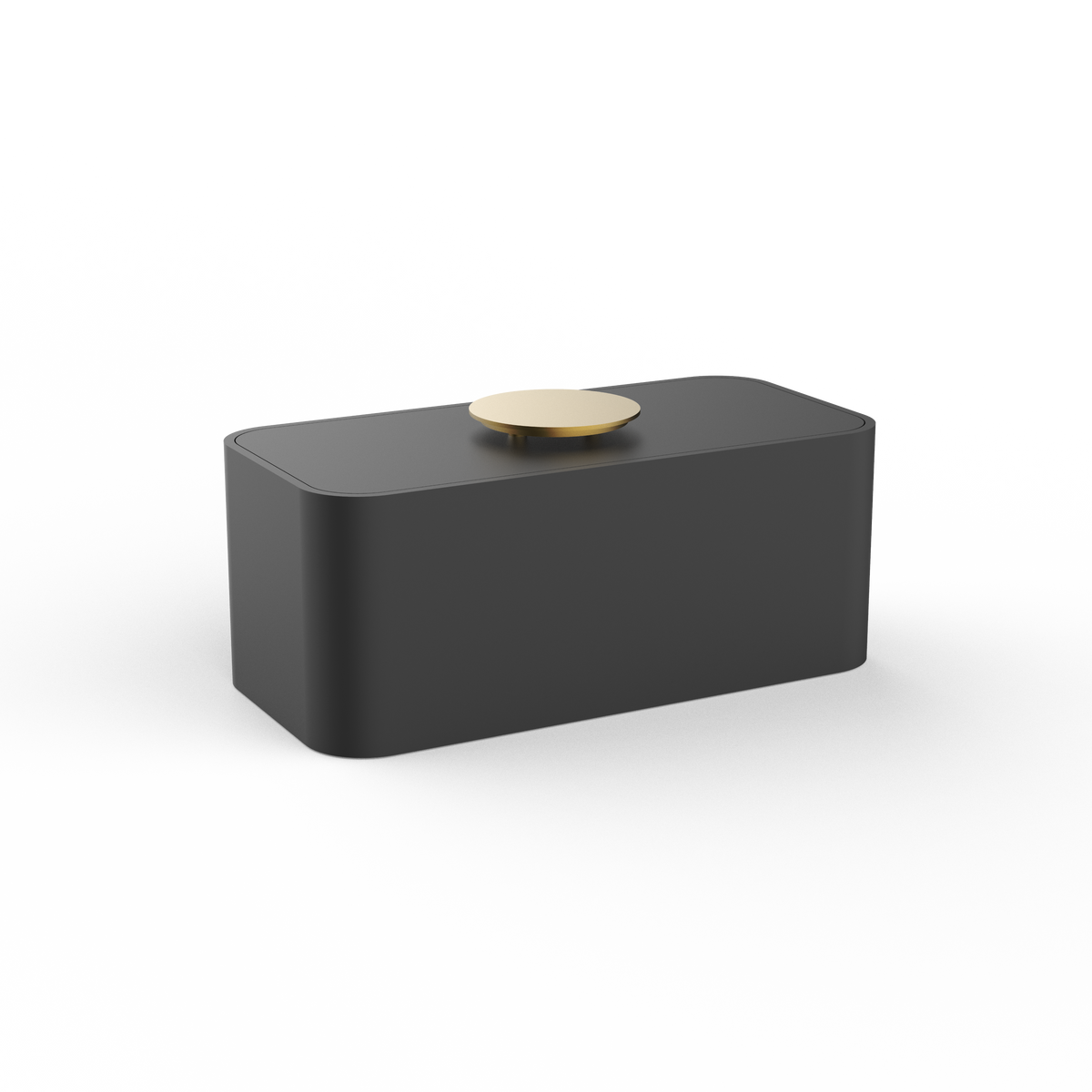 DW  STONE UTBMD Multi-purpose box with lid Black Matte / Gold Matte PVD