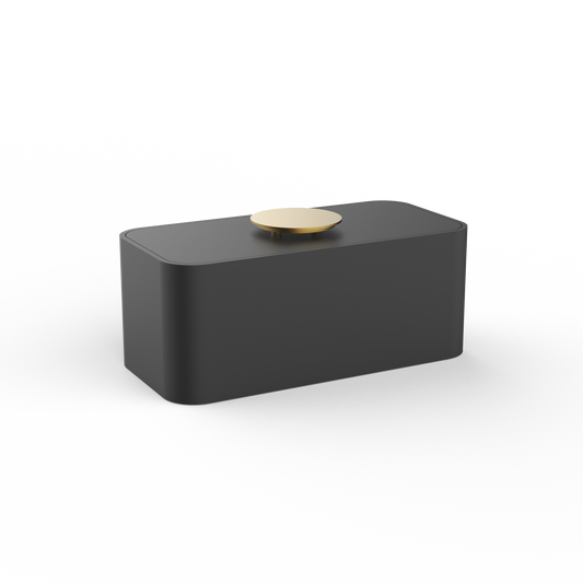 DW  STONE UTBMD Multi-purpose box with lid Black Matte / Gold Matte PVD