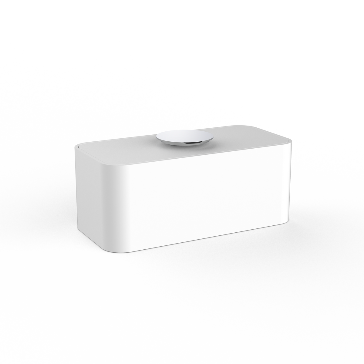 DW  STONE UTBMD Multi-purpose box with lid White Matte / Chrome