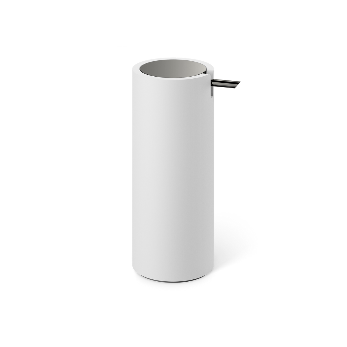 DW  STONE SSP Soap dispenser White Matte / Black Chrome PVD