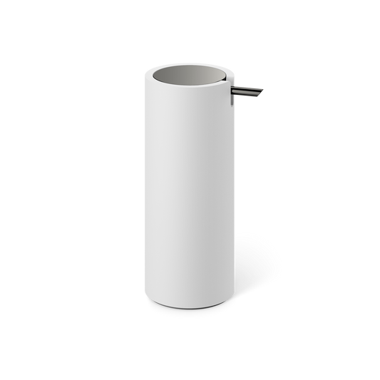 DW  STONE SSP Soap dispenser White Matte / Black Chrome PVD