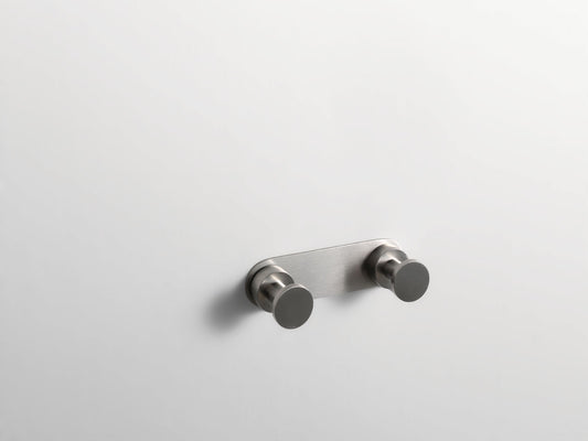 SONIA-TECNO PROJECT DOUBLE HOOK - SATIN STAINLESS STEEL