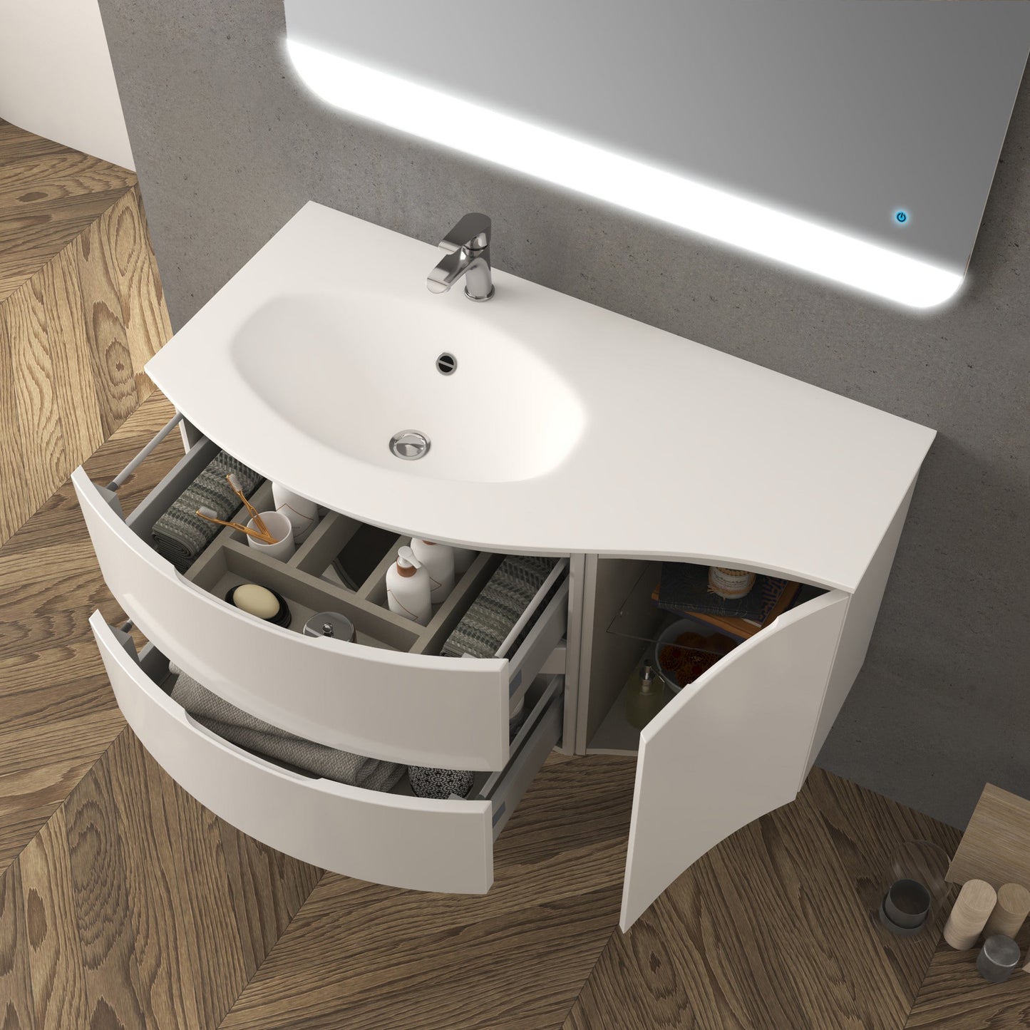 BH Vague Side Cabinet 13" 1 Door