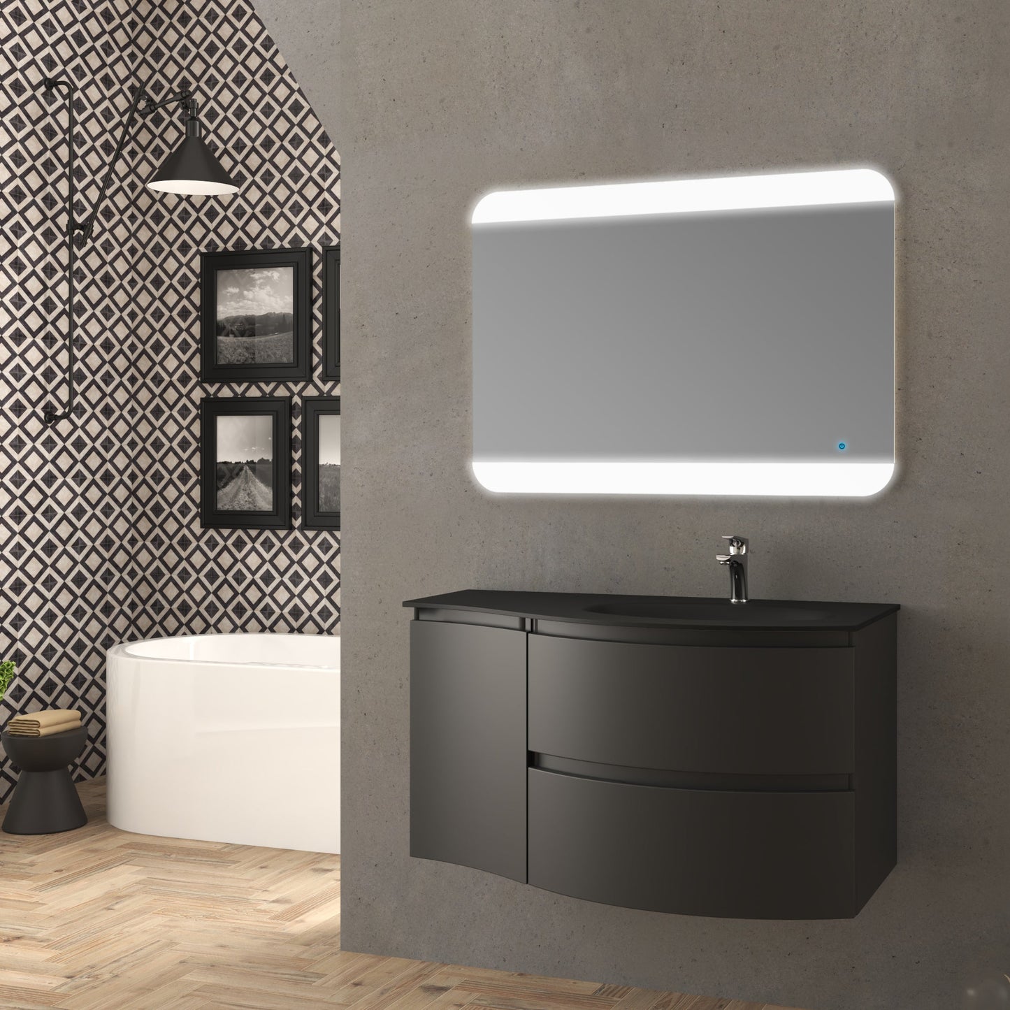 BH Vague Side Cabinet 13" 1 Door