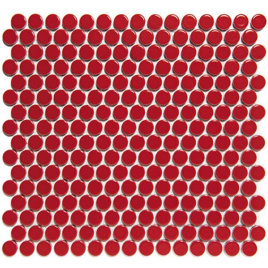 TMF Venice  Pennyround Glazed 19 - Red Gloss