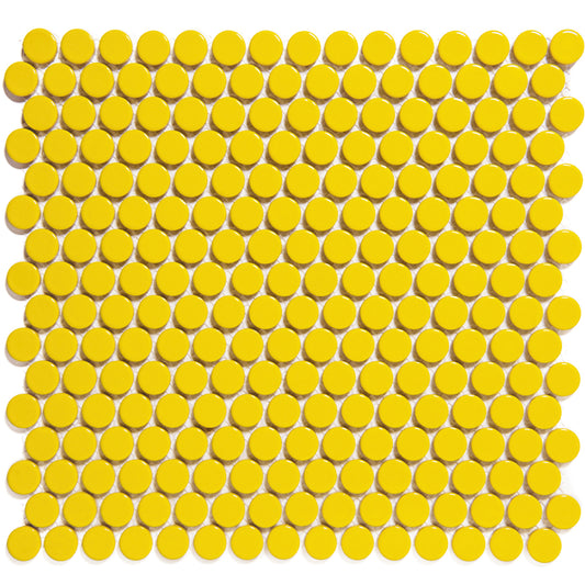 TMF Venice  Pennyround Glazed 19 - Yellow Gloss