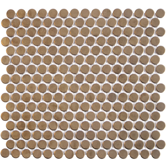 TMF Venice  Pennyround Glazed 19 - Bronze Metallic