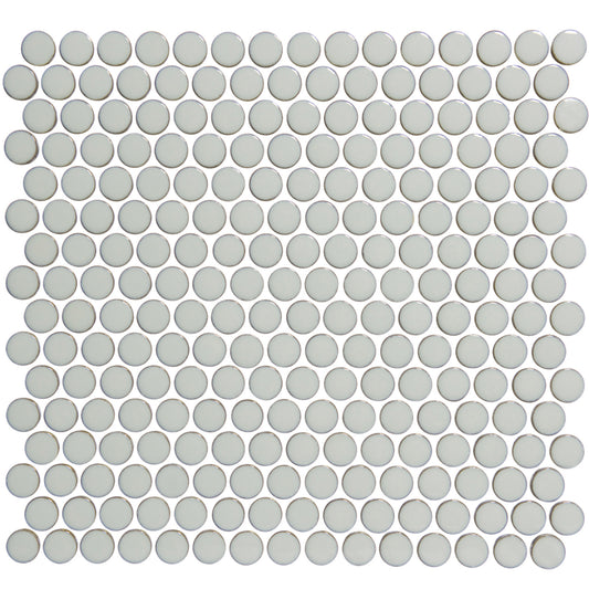 TMF Venice  Pennyround Glazed 19 - Light Grey Edge Gloss