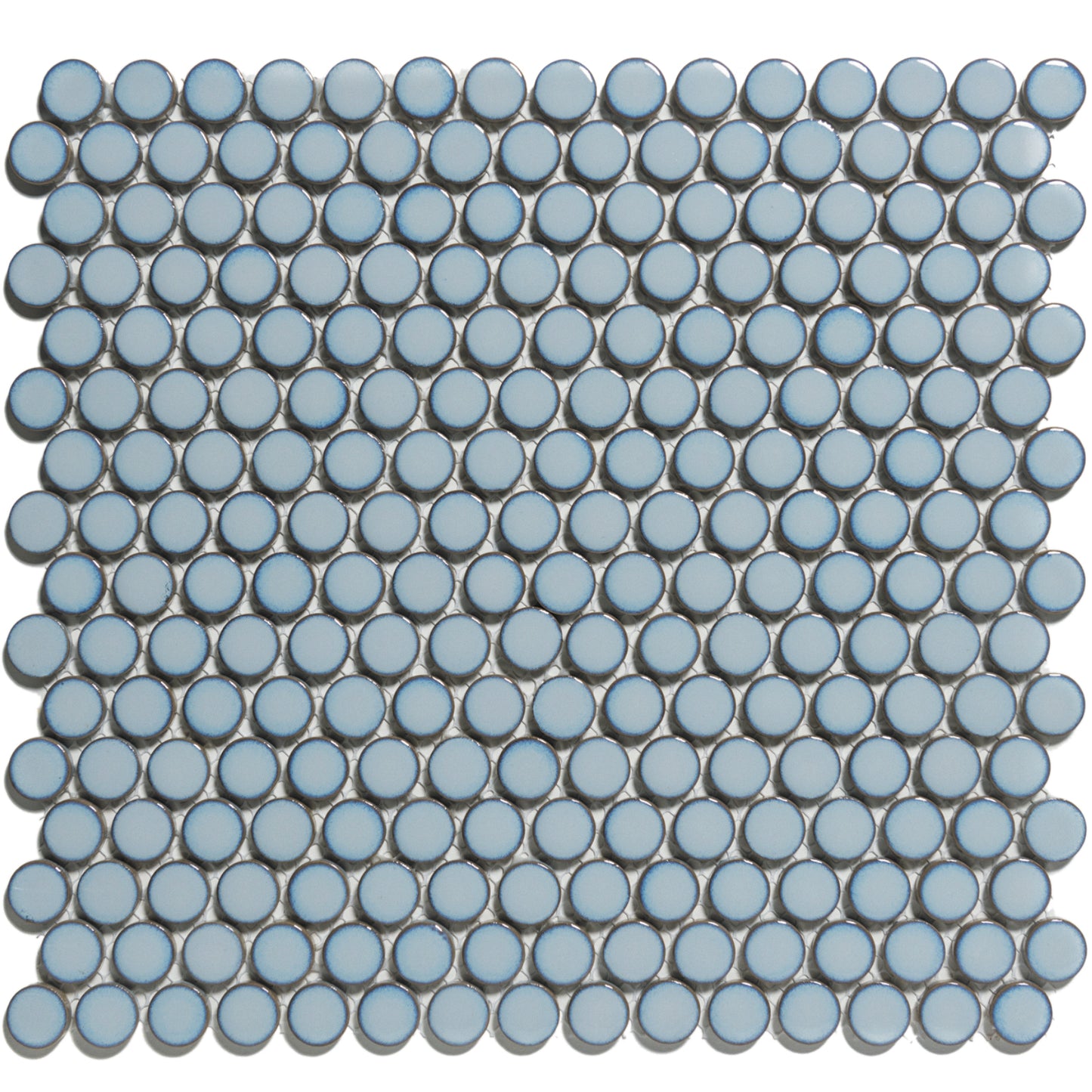 TMF Venice  Pennyround Glazed 19 - Blue Grey Edge - Gloss