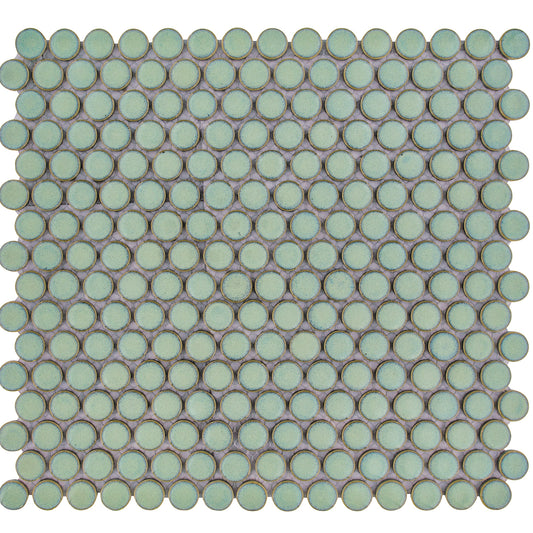 TMF Venice  Pennyround Glazed 19 - Light Green Gloss