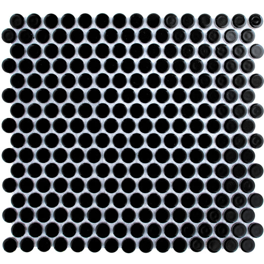 TMF Venice  Pennyround Glazed 19 - Black Gloss