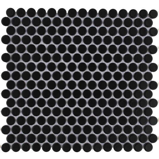 TMF Venice  Pennyround Glazed 19 - Black Matte