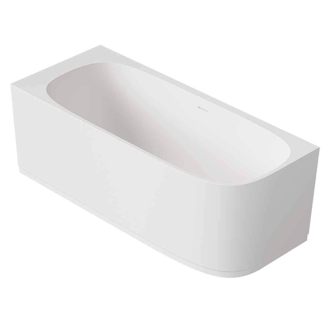 ALICE VEGA Corner Bathtub 67"x 27 1/2"
