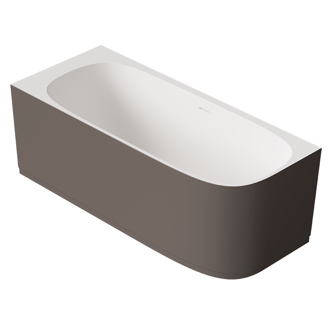 ALICE VEGA Corner Bathtub 67"x 27 1/2"
