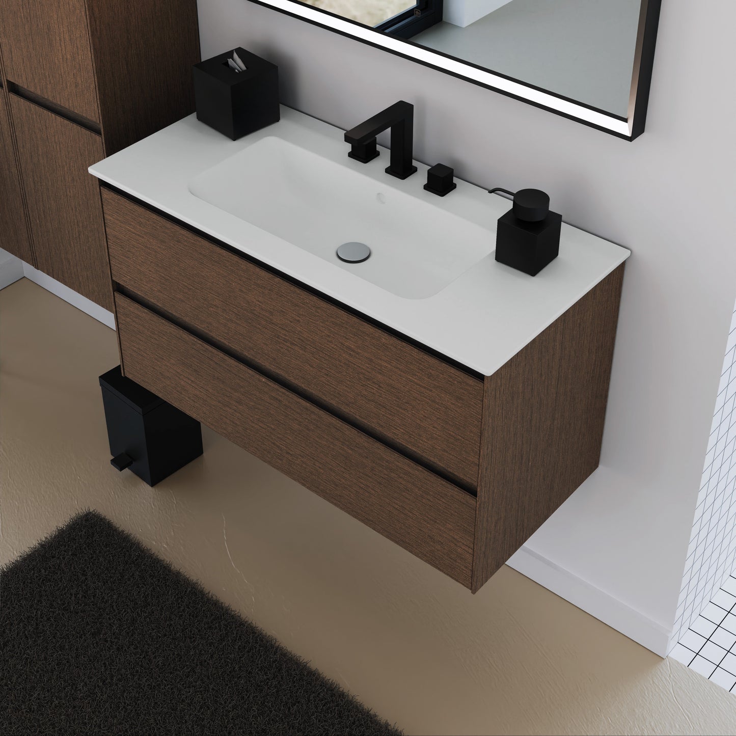 Berloni Way Block Base Cabinet 2 drawers (Blum System)