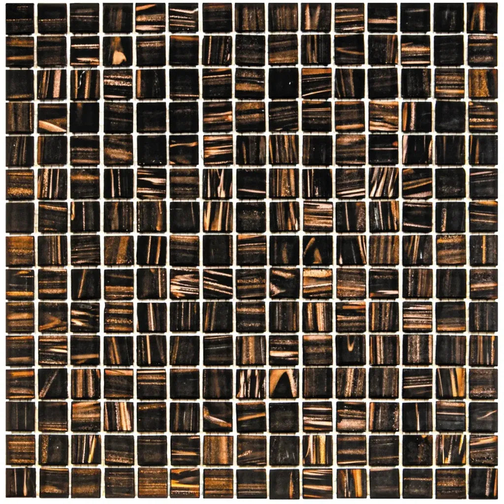 TMF Amsterdam Quartz Glass Gold Vein  - Brown