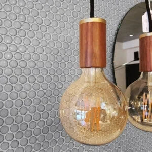 TMF Venice  Pennyround Glazed 19 - Light Grey Edge Gloss
