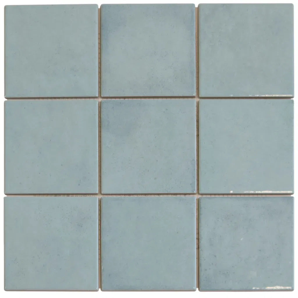 TMF Kasba Square Glazed Porcelain - Turquoise Gloss