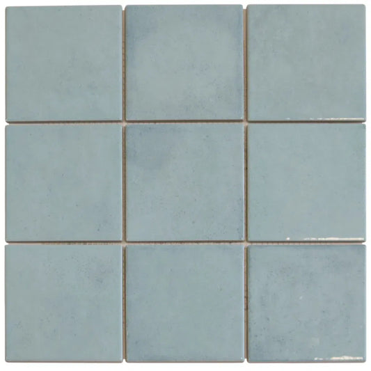 TMF Kasba Square Glazed Porcelain - Turquoise Gloss