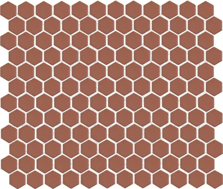 TMF Hexagon Hexagon Glazed anti slip - Terra Cotta