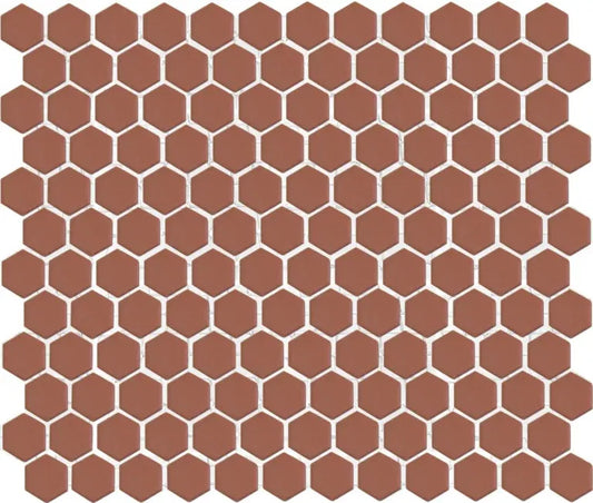 TMF Hexagon Hexagon Glazed anti slip - Terra Cotta
